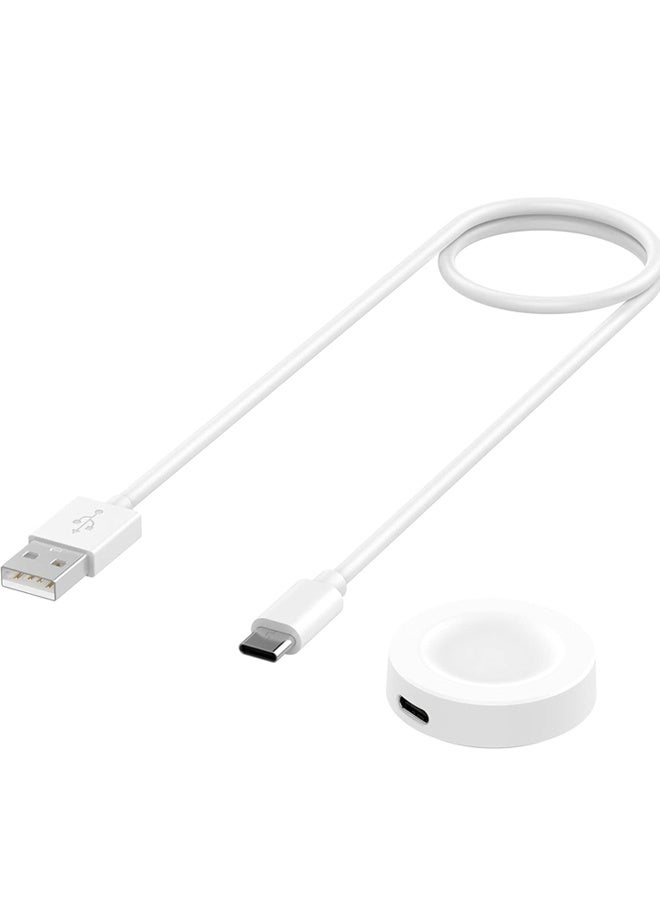 Charger Compatible with Huawei Watch GT 5/5 Pro/4/3/3 PRO/3 SE/GT 2 PRO/Watch 4/4 Pro/3/3 PRO/Ultimate/D2, Magnetic Charger with USB Charging Cable, White - Image 2