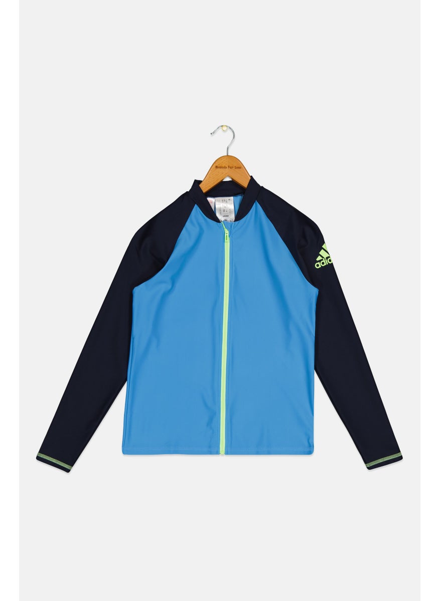 Adidas Kids Boy Sportswear Fit Long Sleeve Outdoor Jacket, Multicolor  - Image 1