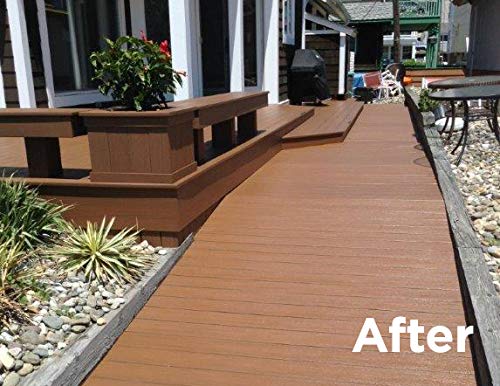 DeckMAX ديك ماكس E2 مجدد سطح PVC - مُستعيد لون PVC. يُنعش سطحك ويزيل البقع والخدوش. حزمة E2 تحتوي على ما تحتاجه لتنظيف واستعادة اللون الأصلي لسطح PVC. - Image 4