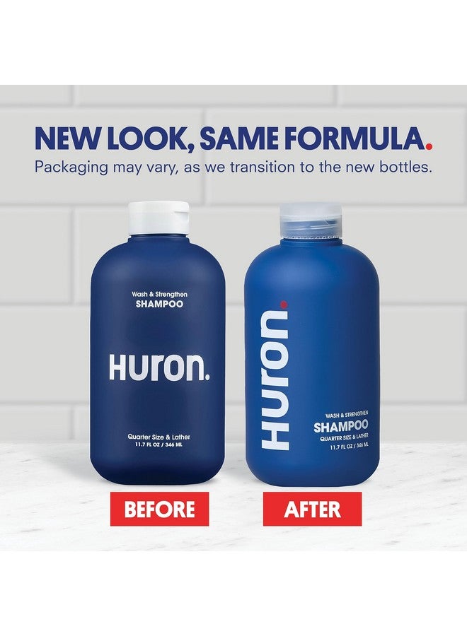 Huron Uron Men'S Shampoo Mens Daily Shampoo For Full & Strong Hair Nourishing Shampoo For Men'S Hair With Argan Oil & Vitamins E And B5 11.7Oz  - Image 3