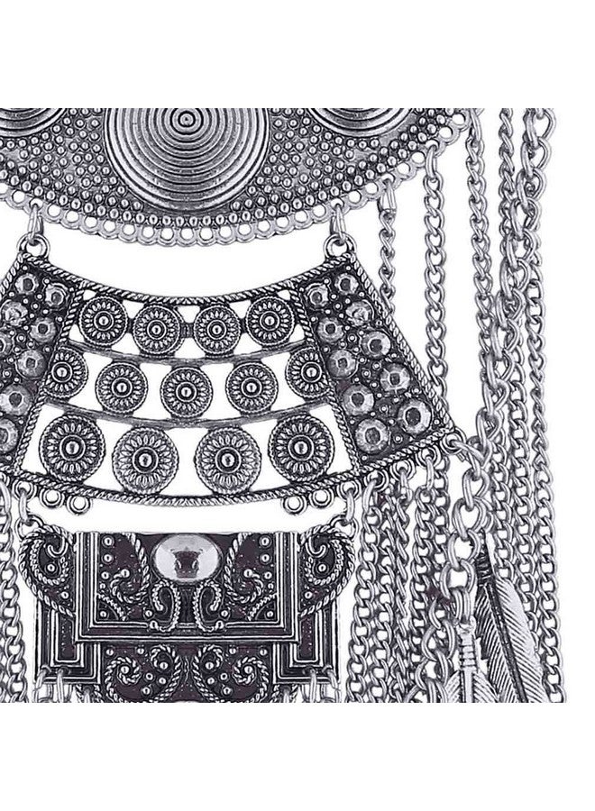 YAZILIND Collar Necklaces Pendants Exaggerated Vintage Maxi Choker Statement Collier Boho Women Jewelry - Image 4