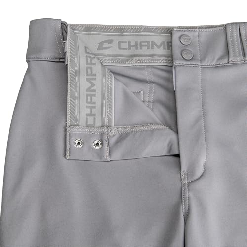 CHAMPRO Boys' Standard Triple Crown 2.0 Baseball Knickers, Grey - Image 4