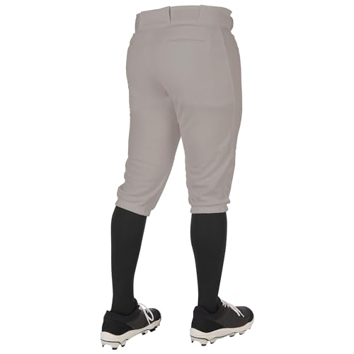 CHAMPRO Boys' Standard Triple Crown 2.0 Baseball Knickers, Grey - Image 2