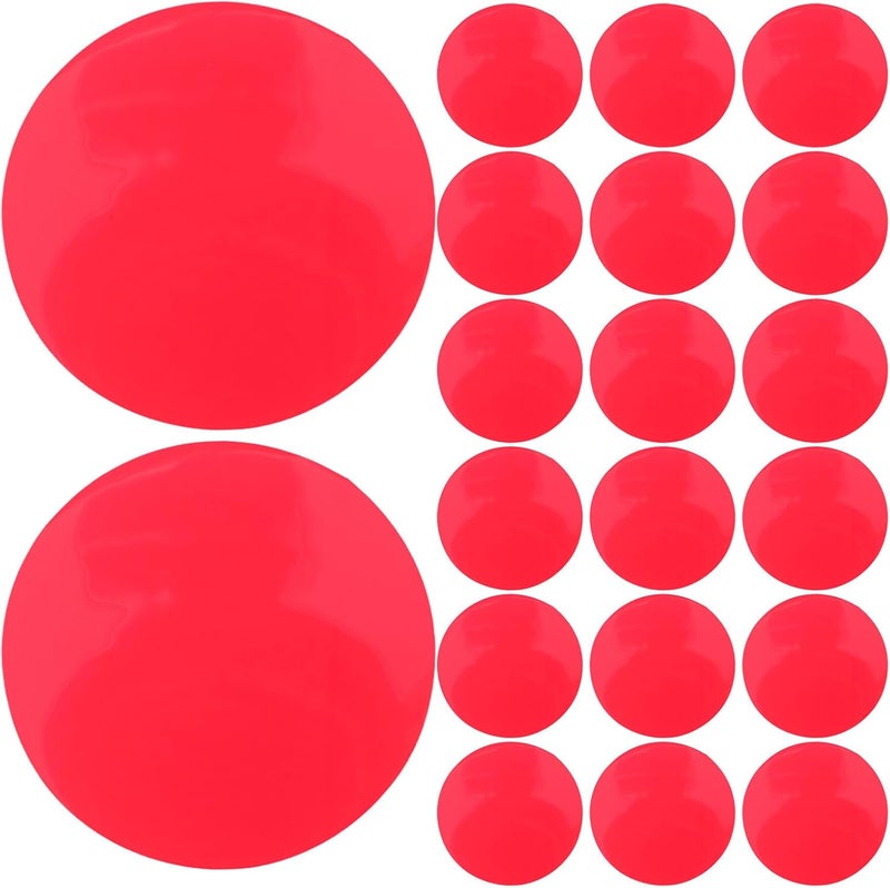 30pcs Ambient Lighting Gel Stickers, 60mm Red Peel and Stick Dimming Diffuser Film, Warm Color Filters Discs for LED Ceiling Spotlight, Video Light - Image 1