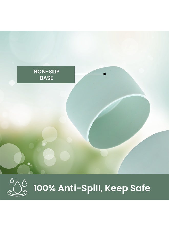 Bamboo Bark 750 ML Insulated Water Bottle with Sipper Lid – Stainless Steel Double Wall Vacuum Flask for Hot & Cold Water Leak-Proof, Reusable Sports Thermos Bottle - (Dull Sage Green) - Image 5