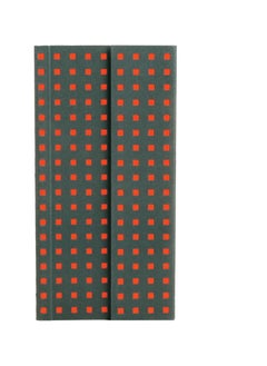 Quadro Grey on Orange B6.5 Unlined Wrap Closure 112 Pages 100gsm Notebook