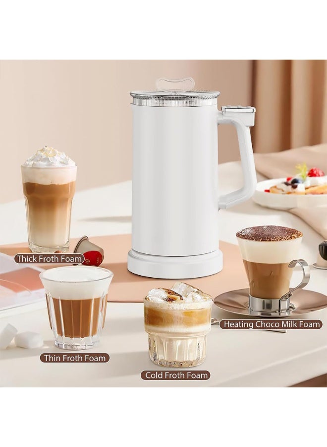 LBMT 4-in-1 Electric Milk Frother 500W, 350ml Automatic Hot & Cold Milk Foam Maker for Coffee,Latte, Cappuccino, Macchiato, Hot Chocolate, Silent Operation - Image 3