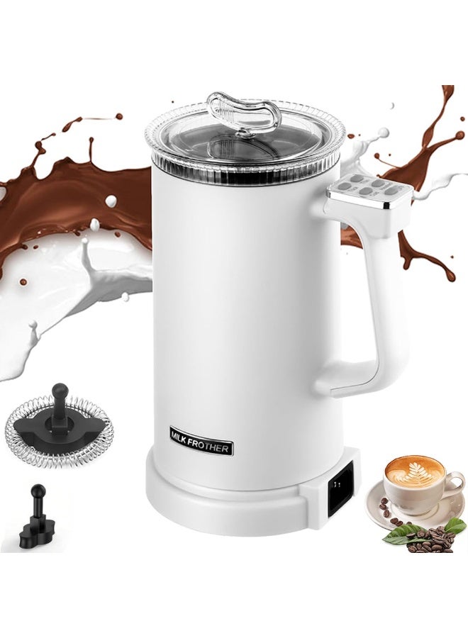 LBMT 4-in-1 Electric Milk Frother 500W, 350ml Automatic Hot & Cold Milk Foam Maker for Coffee,Latte, Cappuccino, Macchiato, Hot Chocolate, Silent Operation - Image 1