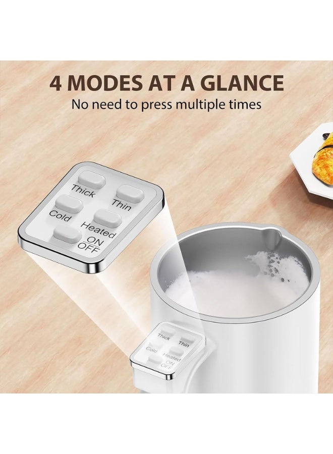 LBMT 4-in-1 Electric Milk Frother 500W, 350ml Automatic Hot & Cold Milk Foam Maker for Coffee,Latte, Cappuccino, Macchiato, Hot Chocolate, Silent Operation - Image 4