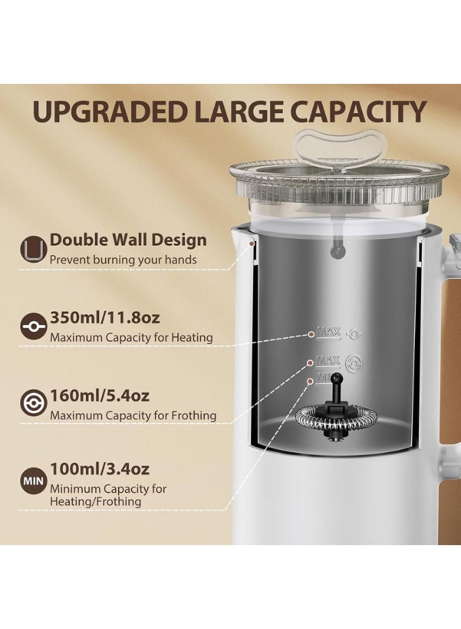 LBMT 4-in-1 Electric Milk Frother 500W, 350ml Automatic Hot & Cold Milk Foam Maker for Coffee,Latte, Cappuccino, Macchiato, Hot Chocolate, Silent Operation - Image 5