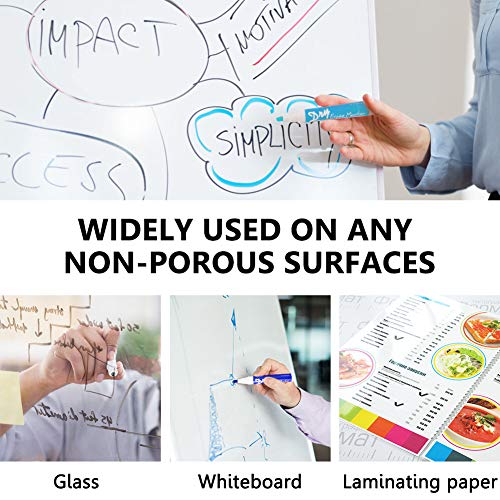 Volcanics Dry Erase Markers Low Odor Chisel Tip Whiteboard Markers Pack of 10,10 Colors - Image 4