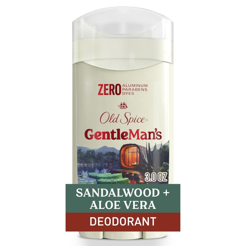 Old Spice GentleMan's Aluminum Free Dry Feel Deodorant for Men, 24/7 Lasting Freshness, Gentle on Skin with Skin Conditioners, Sandlewood + Aloe Scent, 3.0 oz - Image 1