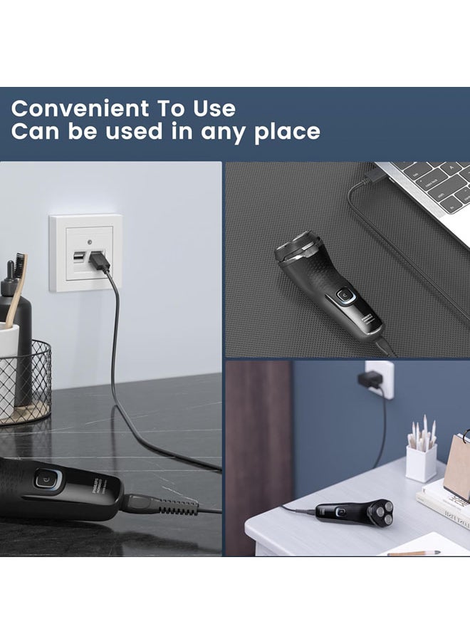 5V Charger for Philips Norelco Shaver 2400 2600, Wet & Dry Shaver Series 5000 7000 3000 Compatible with Philips Oneblade QP2724, QP2834, QP1924 USB Charging Cable