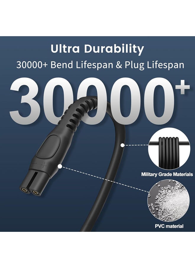 5V Charger for Philips Norelco Shaver 2400 2600, Wet & Dry Shaver Series 5000 7000 3000 Compatible with Philips Oneblade QP2724, QP2834, QP1924 USB Charging Cable