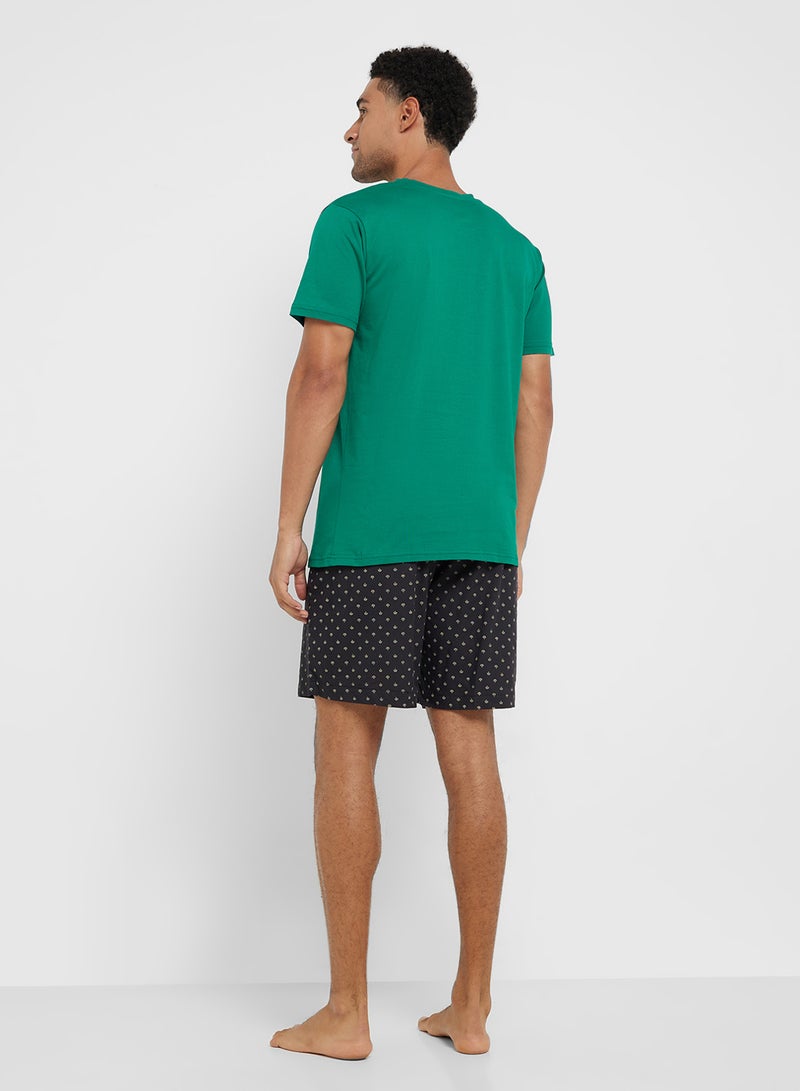 Seventy Five Nightwear T-Shirt & Shorts Sets  - Image 2