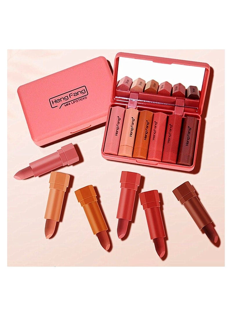 Heng Fang 6-Piece HengFang Red Series Lipstick Set Multicolour