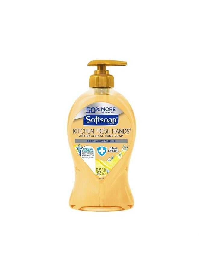Softsoap Antibacterial Hand Soap, Citrus, 11 1/4 oz Pump Bottle 