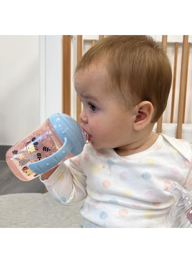 Nuby Grip N Sip Cup, Spill Resistant Baby Training Cup with Easy Hold Handles, Toddler Sippy Cup for Weaning and Everyday Hydration, Assorted - Image 3