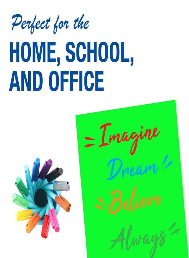 Royal Brites Variety Pack Fluorescent Poster Board, 22 x 28 Inches, Assorted Neon, 5-Sheet Pack (23407) - Image 3