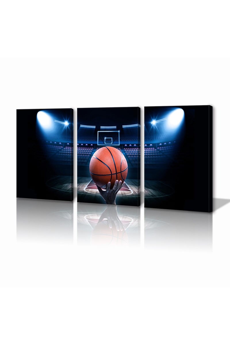 KAWAHONE Canvas Wall Art Print Basketball Poster - Image 1