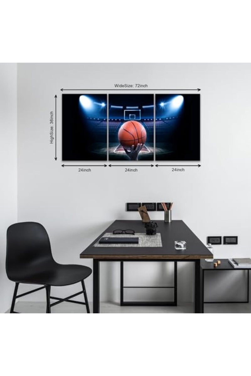 KAWAHONE Canvas Wall Art Print Basketball Poster - Image 3