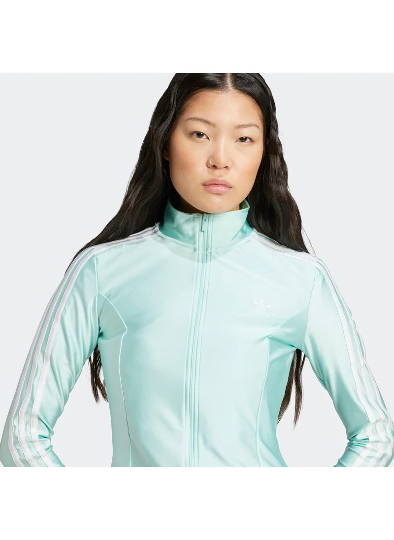 Adidas Originals Turquoise Adicolor 3-Stripes Slim Track Top for Women | Best Price UAE