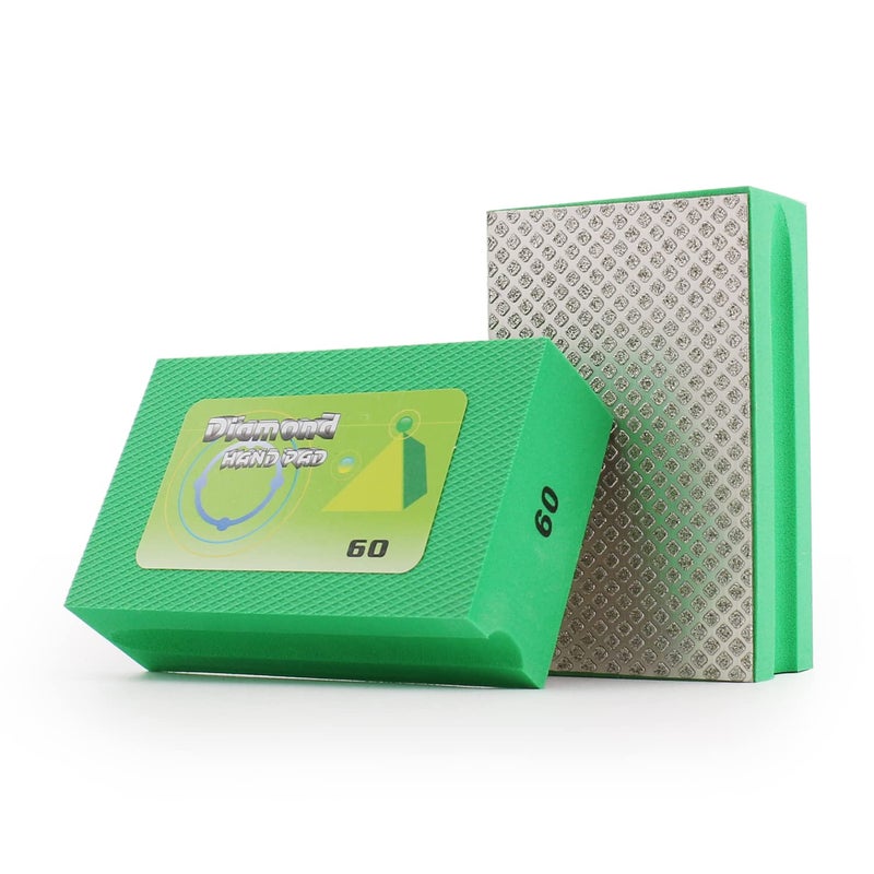 BSRTTOOL Diamond Hand polishing pad is Bright and has Long Service Life. It is Suitable for Granite, Glass, Ceramics and Marble (60 GRIT) - Image 1