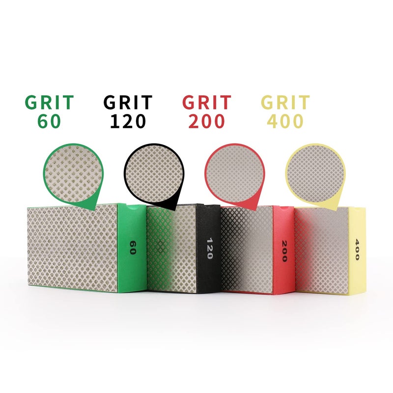 BSRTTOOL Diamond Hand polishing pad is Bright and has Long Service Life. It is Suitable for Granite, Glass, Ceramics and Marble (60 GRIT) - Image 4