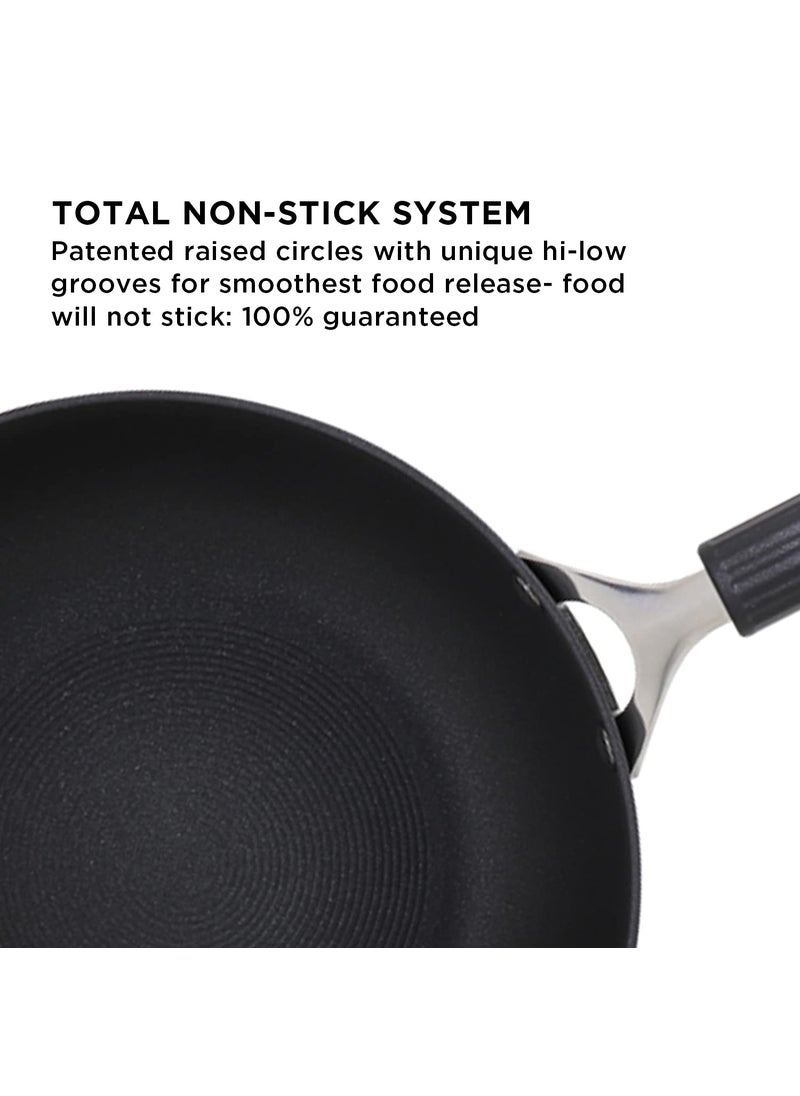 Circulon Circulon Origins Hard Anodised Aluminium Non-Stick Frypan | Frying Pan Big Size| Pan for Omelette | Non Stick Frying Pan Induction Base | Nonstick Fry pan for Cooking, 2.66 Liters/26cm, Black  - Image 5
