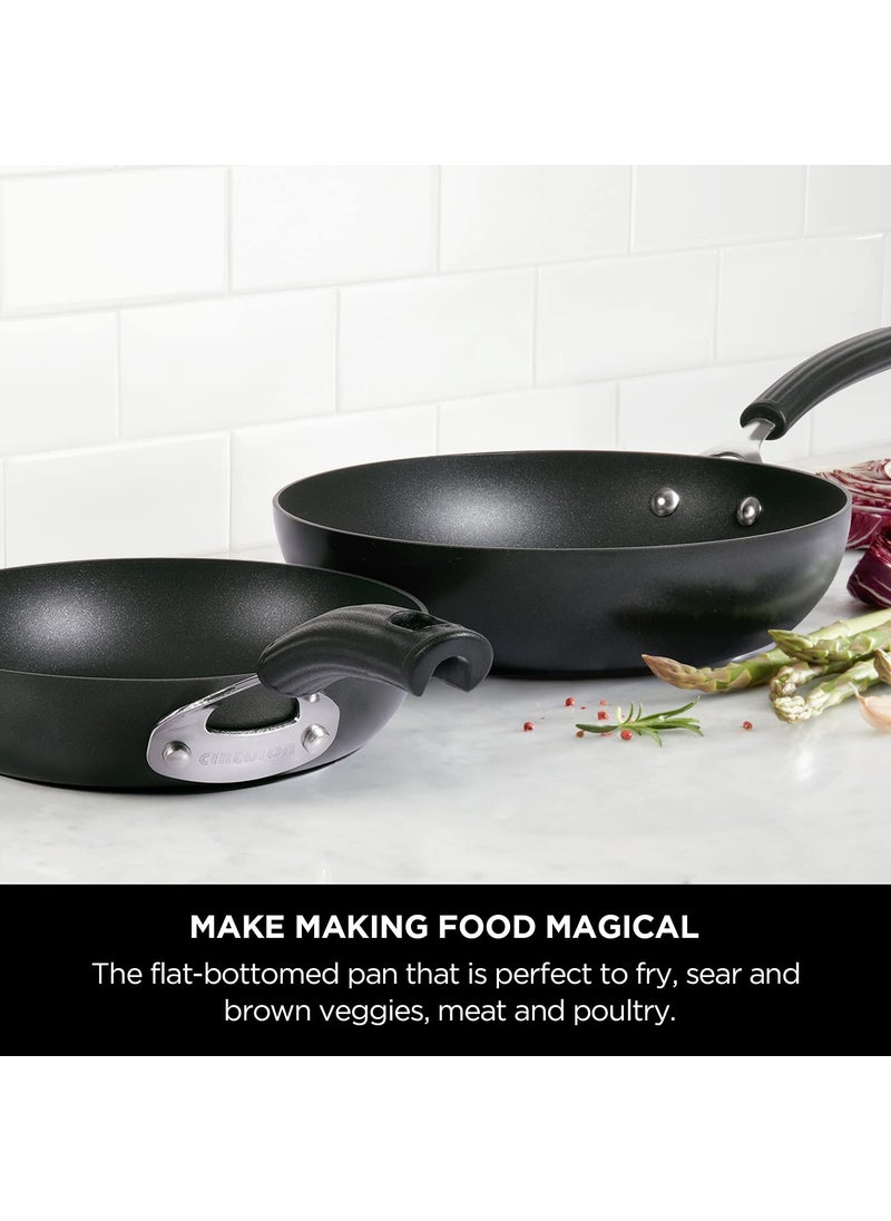 Circulon Circulon Origins Hard Anodised Aluminium Non-Stick Frypan | Frying Pan Big Size| Pan for Omelette | Non Stick Frying Pan Induction Base | Nonstick Fry pan for Cooking, 2.66 Liters/26cm, Black  - Image 3