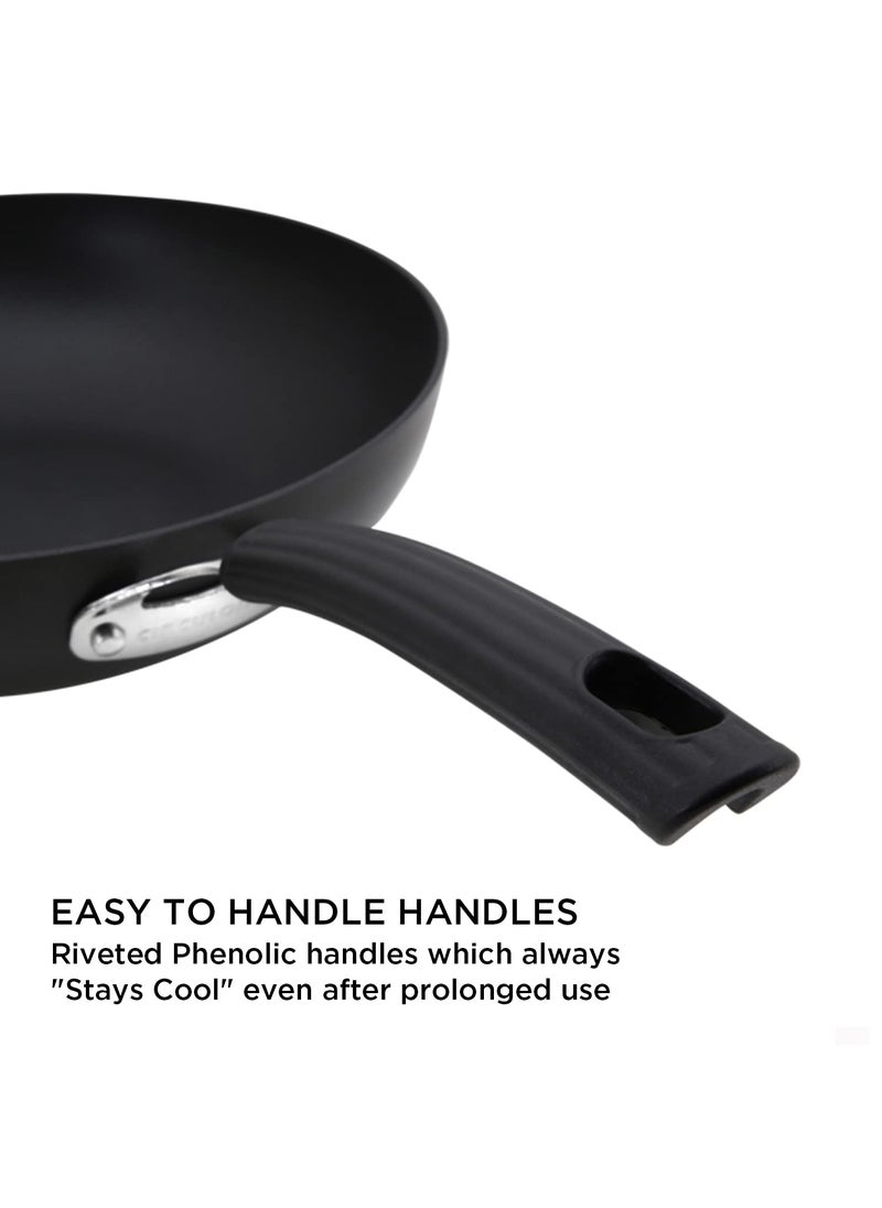 Circulon Circulon Origins Hard Anodised Aluminium Non-Stick Frypan | Frying Pan Big Size| Pan for Omelette | Non Stick Frying Pan Induction Base | Nonstick Fry pan for Cooking, 2.66 Liters/26cm, Black  - Image 4