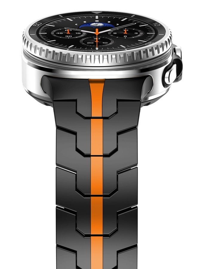 وينجل - سوار معدني لساعة سامسونج جالاكسي ألترا 47 مم، وساعة جالاكسي 8/8 كلاسيك 46 مم/44 مم/40 مم، سوار رجالي متين من الفولاذ المقاوم للصدأ مع مشبك قابل للطي، ساعة جالاكسي 8/8 كلاسيك 40 مم - Image 3