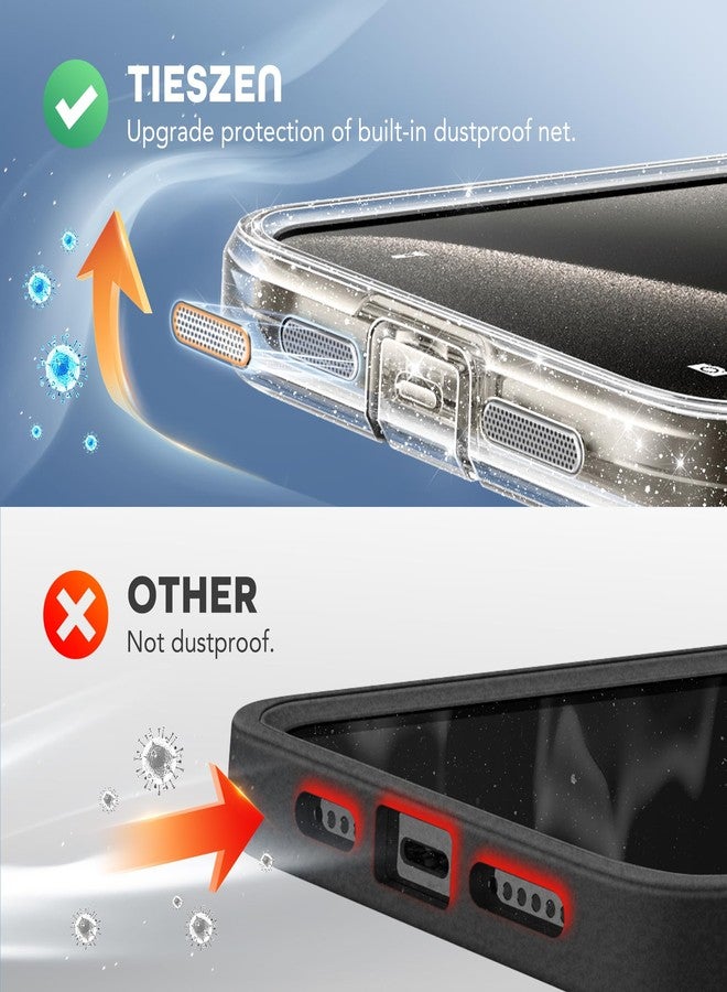 TIESZEN Magnetic iPhone 15 Pro Max Case, Compatible with MagSafe Case, Built-in Privacy Screen Protector and Camera Protector, Anti-Spy, Full Body Phone Case - Image 4