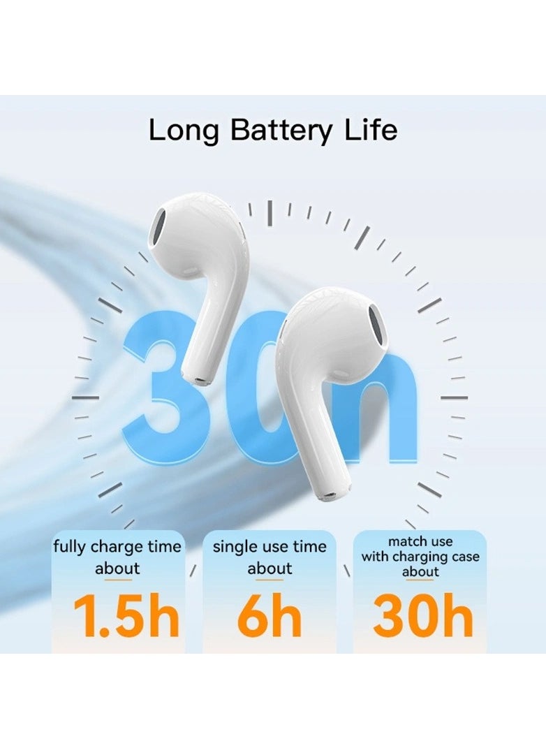 EARBUDS TWS18 Bluetooth 5.1 True Wireless Stereo Wireless Bluetooth Earphone White