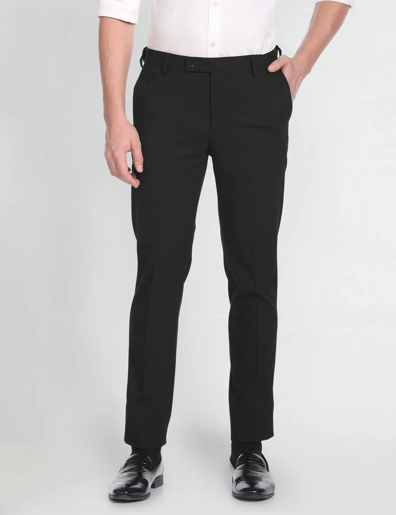 Geometric Dobby Autoflex Trousers