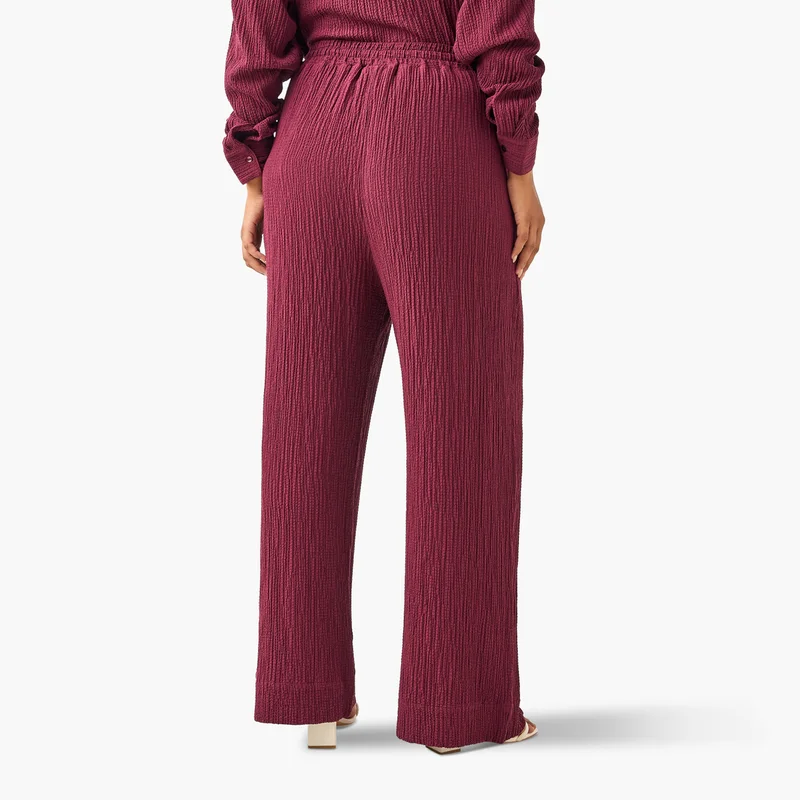  أولا بوبكن Textured Relaxed Pant