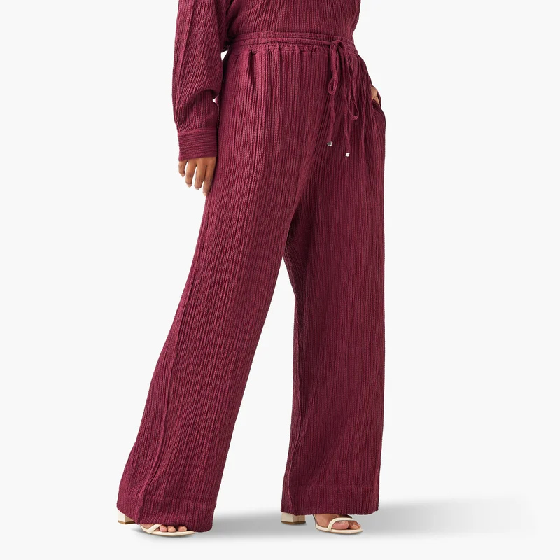  أولا بوبكن Textured Relaxed Pant