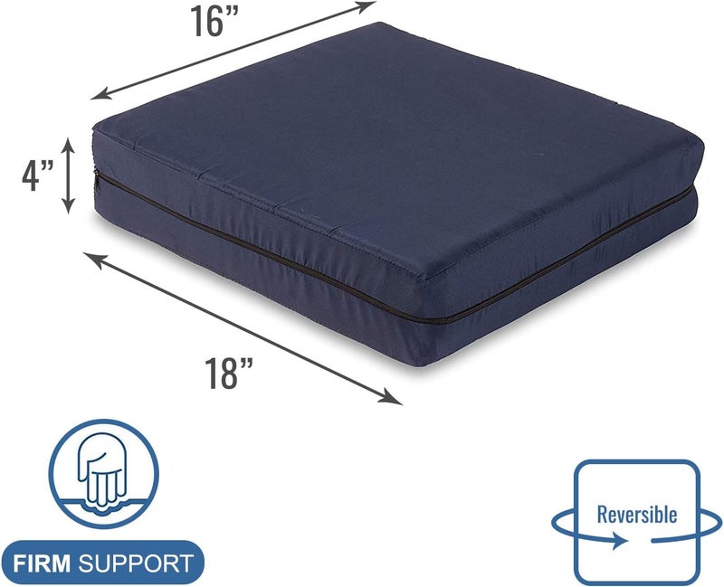 دي أم آي وسادة لكراسي المكتب والكراسي المتحركة ومقاعد المطبخ أو السيارة المؤهلة للحصول على الدعم والارتفاع مع تقليل الضغط على الظهر أو عظم الذنب أو عرق النسا. - Image 5