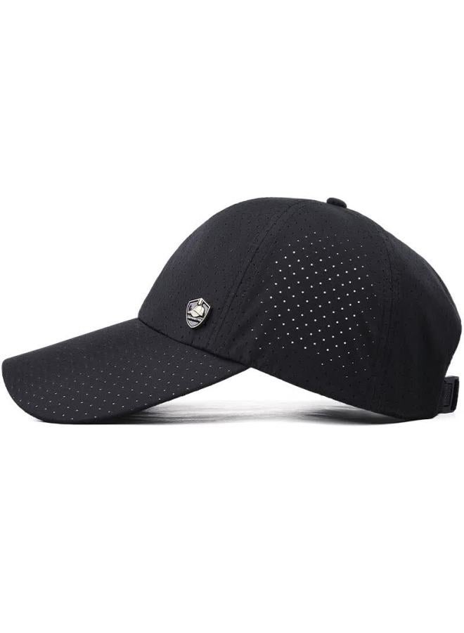 Denssyne Mid-length Baseball Cap For Men, Summer Face-slimming Breathable Mesh Hat, Running Sports Sun Protection Visor Cap - Image 3