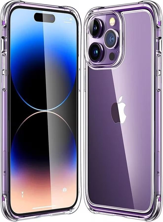 IAF Transparent Crystal Clear Back Case Cover for iphone 14 Pro Max - Image 1