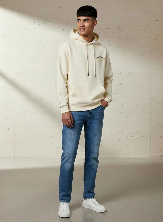 لي كوبر Lee Cooper Men Embroidered Hoodie