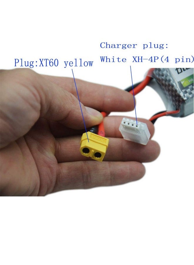 Blomiky - 2 Pack Xt60 Plug 11.1V 3S 2200Mah Lipo Battery And 1 Charger For Rc Evader Bx Car Rc Truck Rc Truggy Rc Airplane Uav Drone Fpv 11.1V 2200Mah Xt60 2 - Image 1