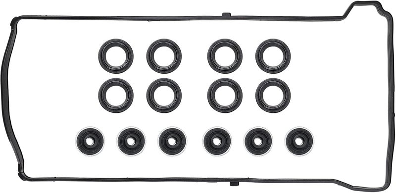 MNJWS Valve Cover Gasket Set - Compatible with 2.0L 2.3L 2.4L 2002-2015 Honda Accord, Civic, CR-V, Element, Crosstour, Acura CSX, ILX, RDX, RSX, TSX - Replace VS50614R, 12341-R40-A00 - Image 1