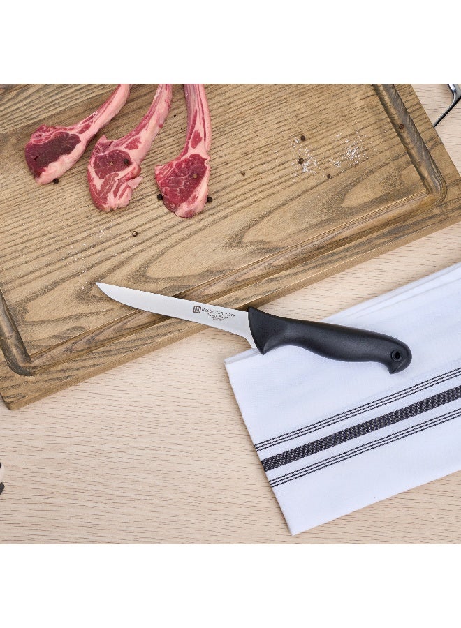 Restaurantware 6 Inch Boning Knife, 1 With Colored Coded Pins Flexible Boning Knife - High-Carbon, Stain-Resistant, Black German Steel Fillet Knife, Ergonomic Handle, For Fish, Vegetables Or Entrees - Image 3