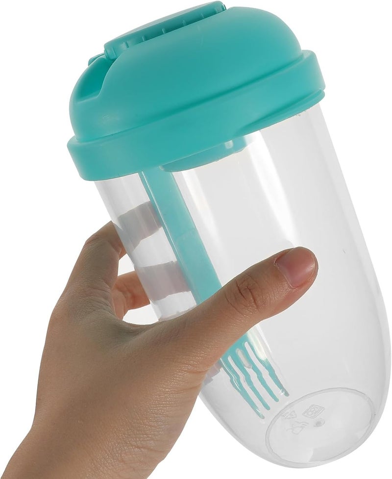 2pcs 1000ml Portable Salad Cups with Lid and Fork, Reusable Outdoor Fruit and Vegetable Containers, Multi-purpose Meal Shakers for Picnic and Lunch - Image 4