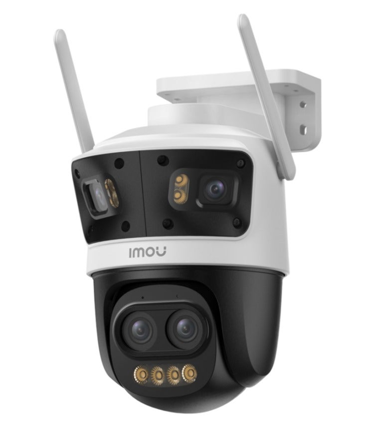 IMOU Cruiser Pano Z Quadruple-Lens 13MP Outdoor PTZ Security Camera, 5MP Pan & Tilt + 2×4MP Fixed Lenses, 12× Hybrid Zoom, 165° Panoramic View, 56m Full-Color/IR Night Vision, AI Human & Vehicle Detection, Smart Auto Tracking, 120dB Siren & Light Alarm, Dual-Band Wi-Fi 6 | IPC-S76DP-13M0N - Image 1