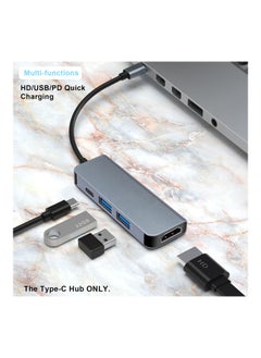 نيبمينينت موزع منافذ 4 في 1 بمنفذ USB Type-C رمادي  - Image 5