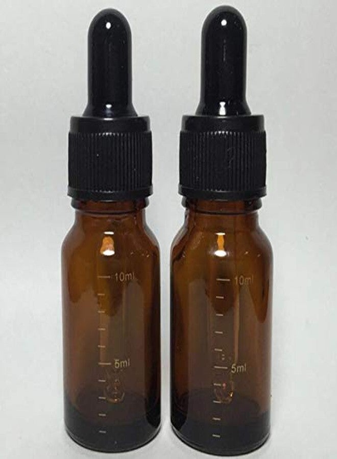 Erioctry 3PCS 100ML (3.4oz) Empty Refillable Amber Glass Dropper Bottles with Graduated Scale and Black Dropper Dispenser - Image 3