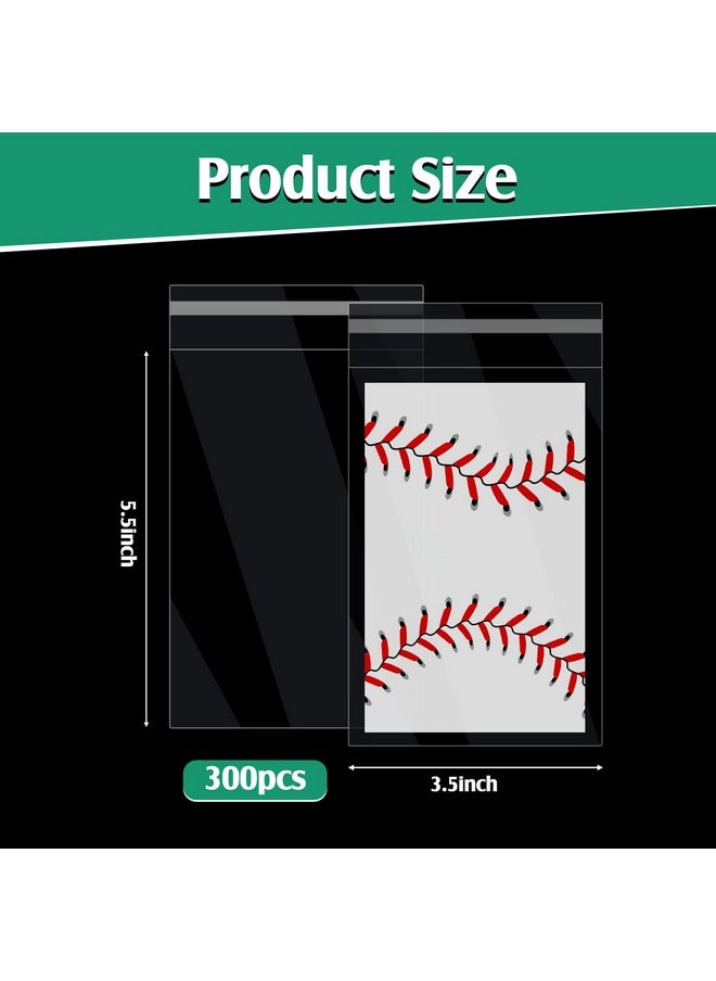 Lewtemi Resealable Graded Card Sleeves Trading Card Bags Baseball Card Holders Sports Card Bags Protection Plastic Collectible Cards For Trading Sports Slabs The Gathering Card Sleeves (300 Pcs)  - Image 3