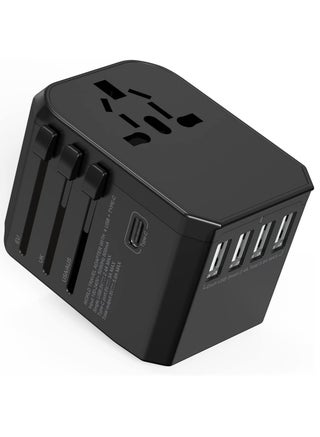 Universal International Travel Power Adapter with 3 USB + 1 Type C Charging Ports, European Adapter, Worldwide AC Outlet Plugs Adapters for Europe, UK, US, AU - pzsku/Z2CA2CA616EA6C682885CZ/45/_/1695386933/042a2469-ed99-4969-9e4a-5db4af800247